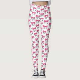Legging Estetoscópio Arco Rosa & Branco Médico