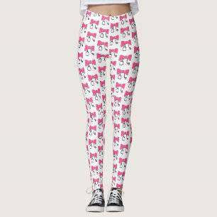 Legging Estetoscópio Arco Rosa & Branco Médico
