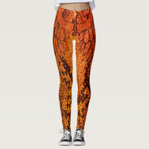 Estilo alaranjado legging. da pele de cobra