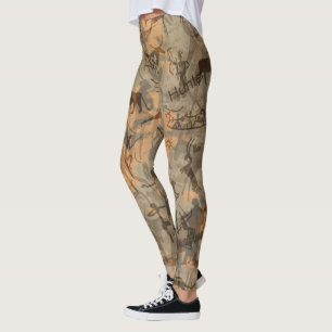 Legging Estilo antigo e moderno, camuflagem Alto-falantes