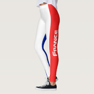 Legging Estilo de Bandeira Nacional da França