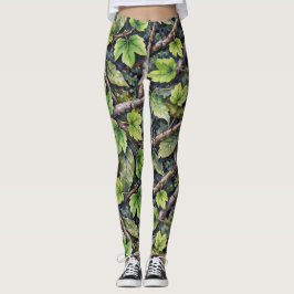Legging Estilo de Camuflagem de Padrão Invisível no Chão d