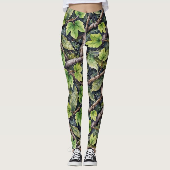 Legging Estilo de Camuflagem de Padrão Invisível no Chão d (Frente)