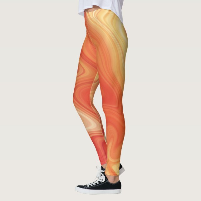 Legging Estilo de Fluxo de Mármore (Esquerda)