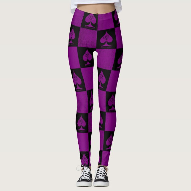 Legging Estilo de QoS da Rainha das Pernas de Espadas (Frente)
