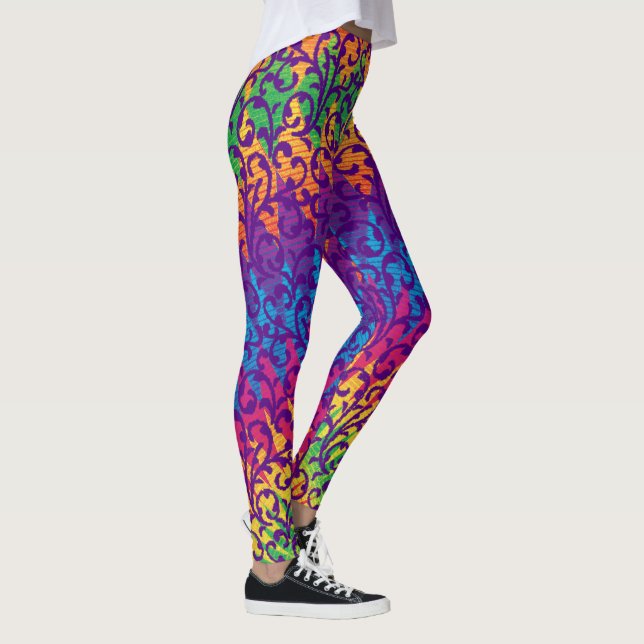 Legging Estilo do carnaval colorido (Direita)