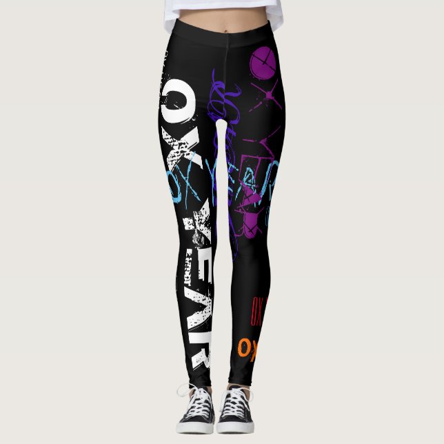 Legging estilo Grafite Repetindo Ano Ox Ano 2021 Aniversár (Frente)