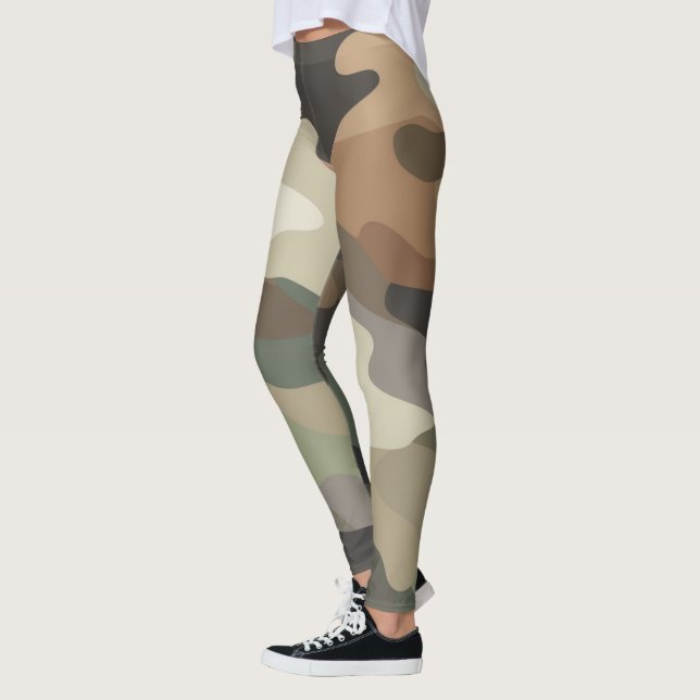 Legging Estilo Impressionante com Estampa Camuflada (Esquerda)