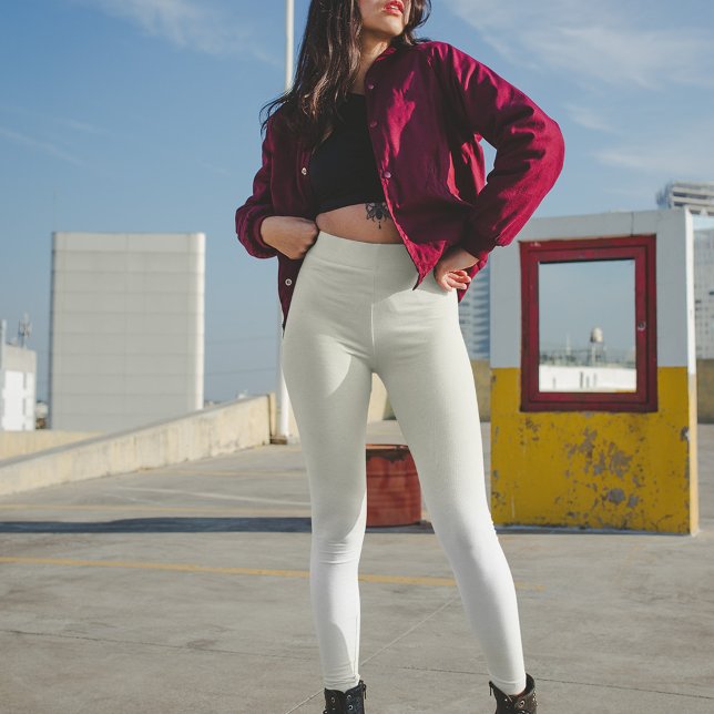 Legging Estilo moderno minimalista simples, branco clássic (Gold watercolor leggings)