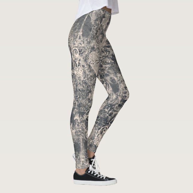 Legging Estilo Preto Design Toile de Paris (Direita)