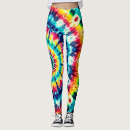 Legging Estilo Retro Tie-Dye em um Par de Moderno Personal