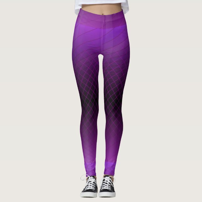 Legging Estirpes de Mão Roxo Violeta (Frente)