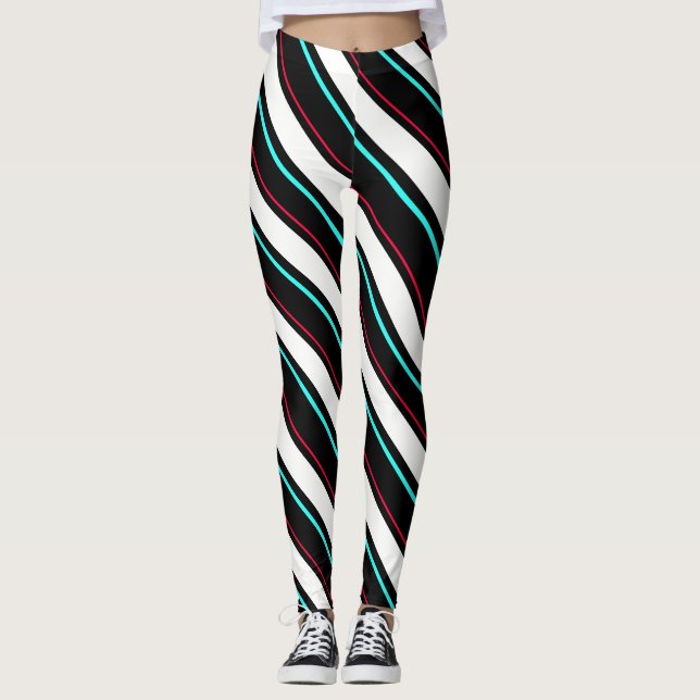 Legging Estirpes Regionais Pretas E Brancas (Frente)