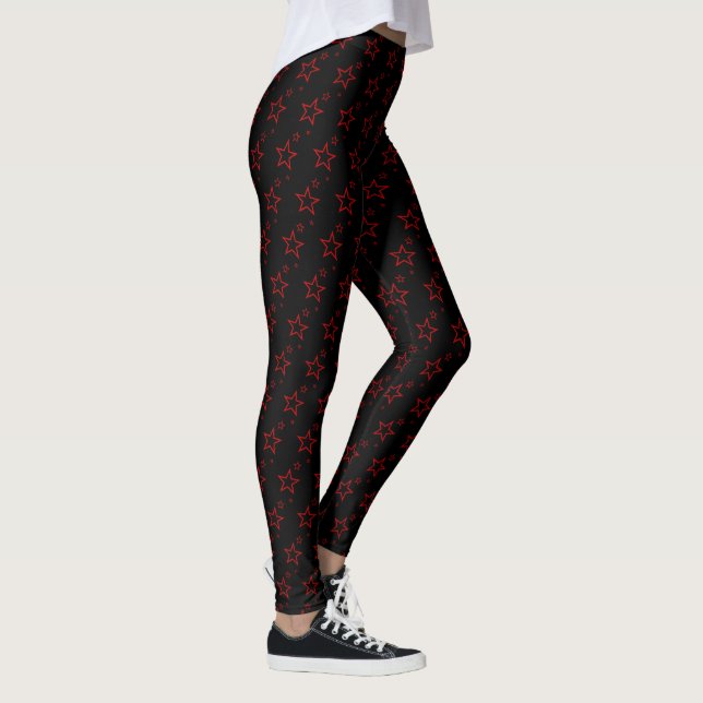 Legging Estrela da Noite Vermelha (Direita)