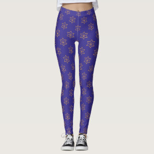 Legging Estrela de Hanukkah Chanukah de David Menorah Dour