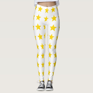 Legging Estrela Gold amarelo