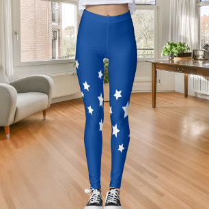 Legging Estrelas brancas azuis