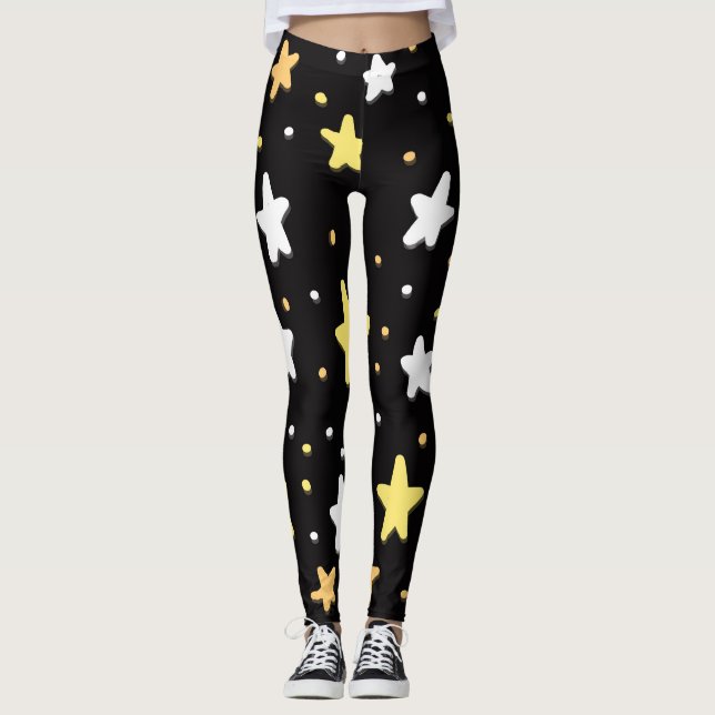 Legging Estrelas de Candy Corn (Frente)