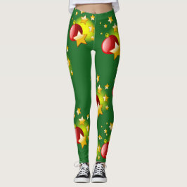 Legging Estrelas de Natal e Calças Espalhadas