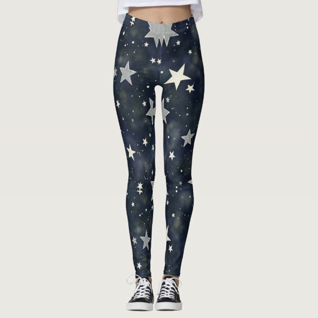 Legging Estrelas dispersas Padrão Invisível (Frente)