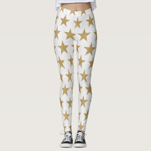 legging estrelas douradas