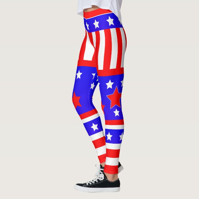 Legging Estrelas e faixas dos EUA (Esquerda)