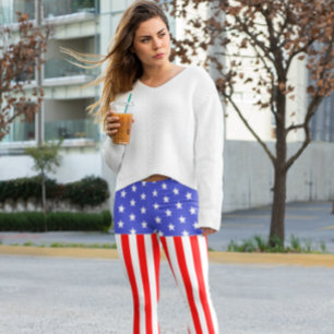 Legging Estrelas e faixas dos EUA