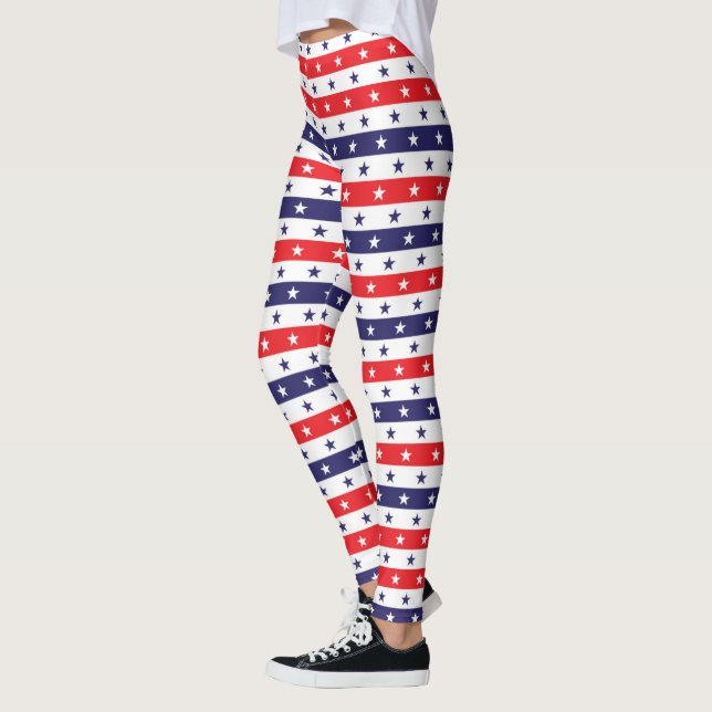 Legging Estrelas e Stripes Patriotas (Esquerda)