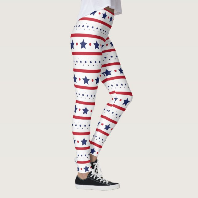 Legging Estrelas e Stripes Patriotas (Direita)