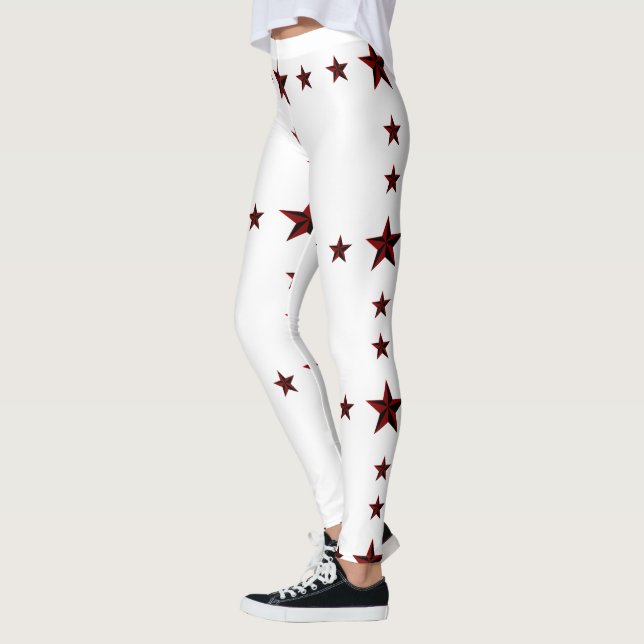Legging Estrelas incríveis Impressão confortáveis mulheres (Esquerda)