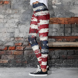 Legging Estrelas Russas e Stripes Patriotas