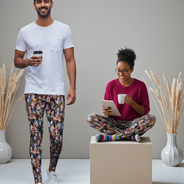 Legging Estresse no trabalho preto  (Criador carregado)