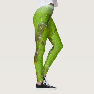 Legging Estrutura de textura de pedra de gema semipreciosa