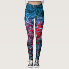 Legging Estudo em Watercolor - Vermelho