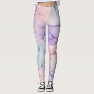 Legging Etérea Tênue Fantasia Glam Aguarela Pastel Desenho