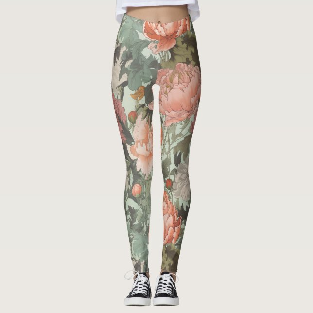 Legging Eterno Floral Waltz | taoismo meditário | Ioga (Frente)