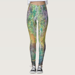 Legging Ethereal Wisteria: The Koi's Golden Dream