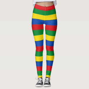 Legging Etiópia - Cores de Bandeiras Nacionais Horizontais