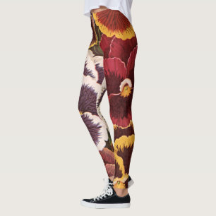 Legging Etiquetas de Pacotes de Sementes Antigas, Flores d