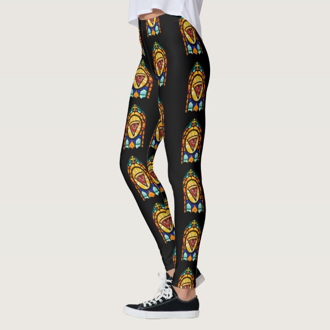 Legging Eu acredito em pizza (Esquerda)