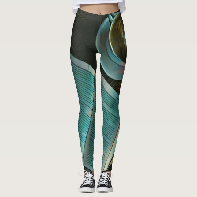 Legging Eu adoro café e livros (Frente)