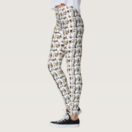 Legging Eu amo caneleiras dos gatos
