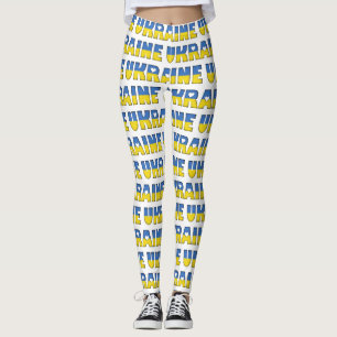 Legging Eu Amo O Texto Padrão De Cores De Bandeiras Da Uc