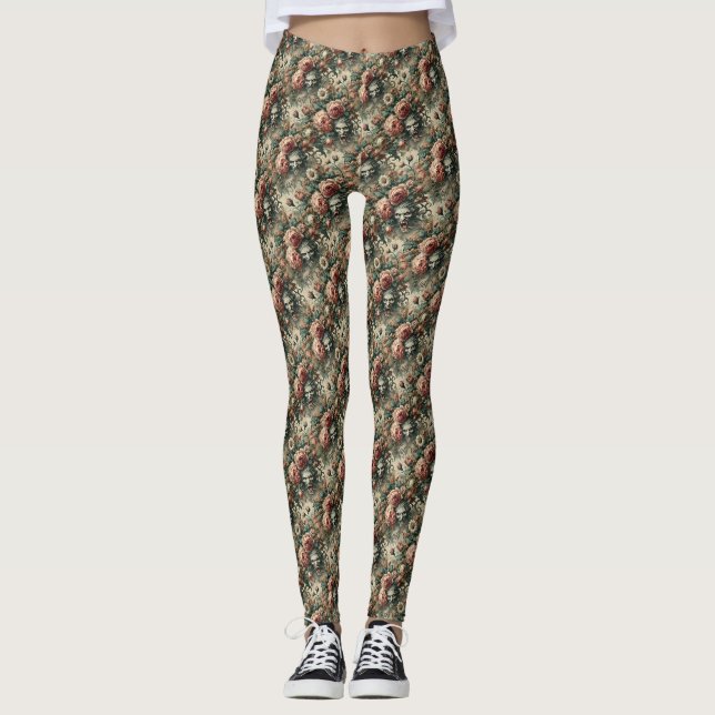 Legging Eu Dei-Lhe Presas - Vitoriano Gótico Delírio (Frente)