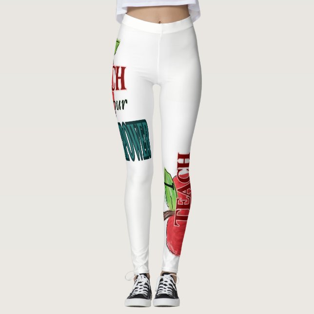 Legging Eu ensino o que é sua superpotência (Frente)