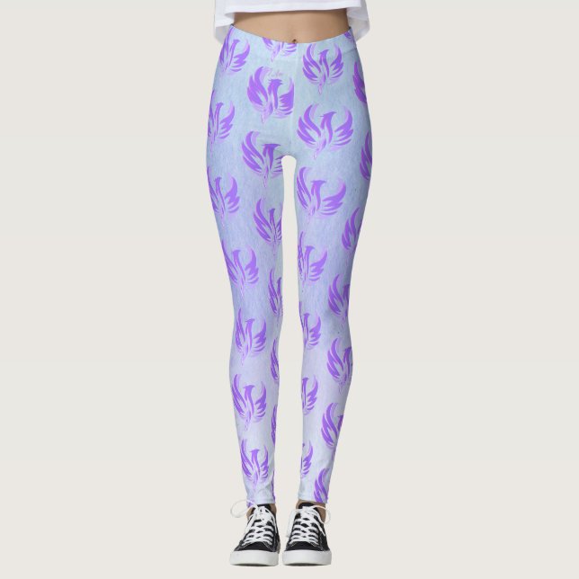 Legging Eu Sou Pássaro de Fogo Chama Violeta - Feminino Sa (Frente)