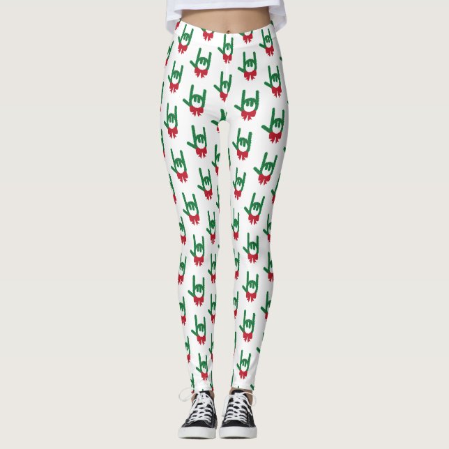 Legging Eu Te Amo Na Rua De Natal (Frente)