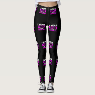 Legging Eu Visto Rosa Para A Consciência Do Cancer Da Minh