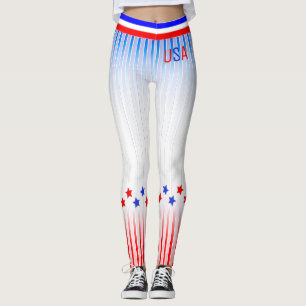 Legging EUA Stars and Stripes (Cliente).