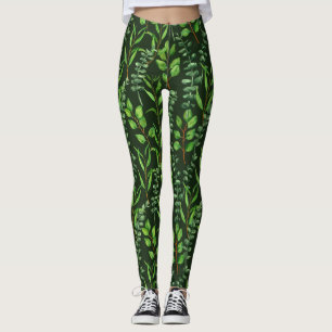 Legging Eucalipto em verde escuro
